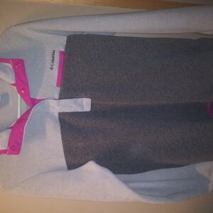 Columbia Women's Gray and Pink Sweater